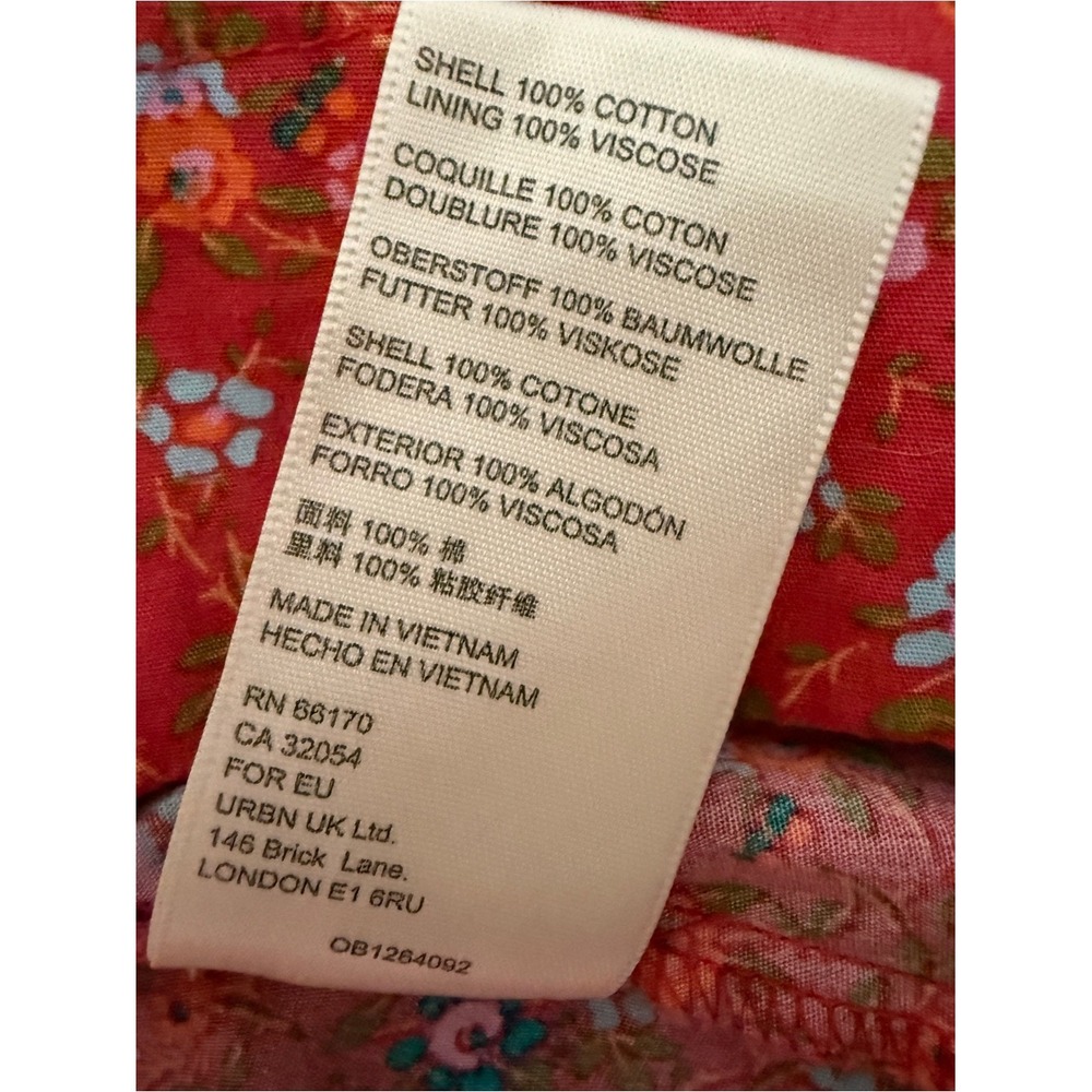 NWT Free People Petunia Mini Overall Dress Pink Poppy Combo Floral Smocked XS - Picture 7 of 15